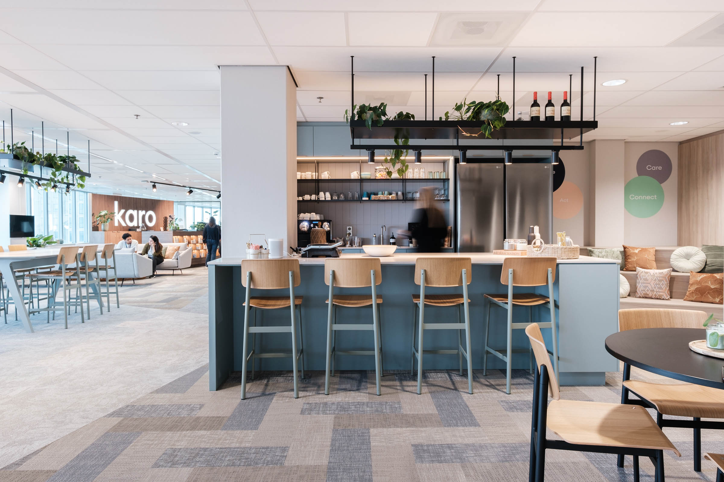 eiland in lunchruimte modern kantoor